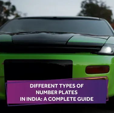 Types Of Number Plates In India